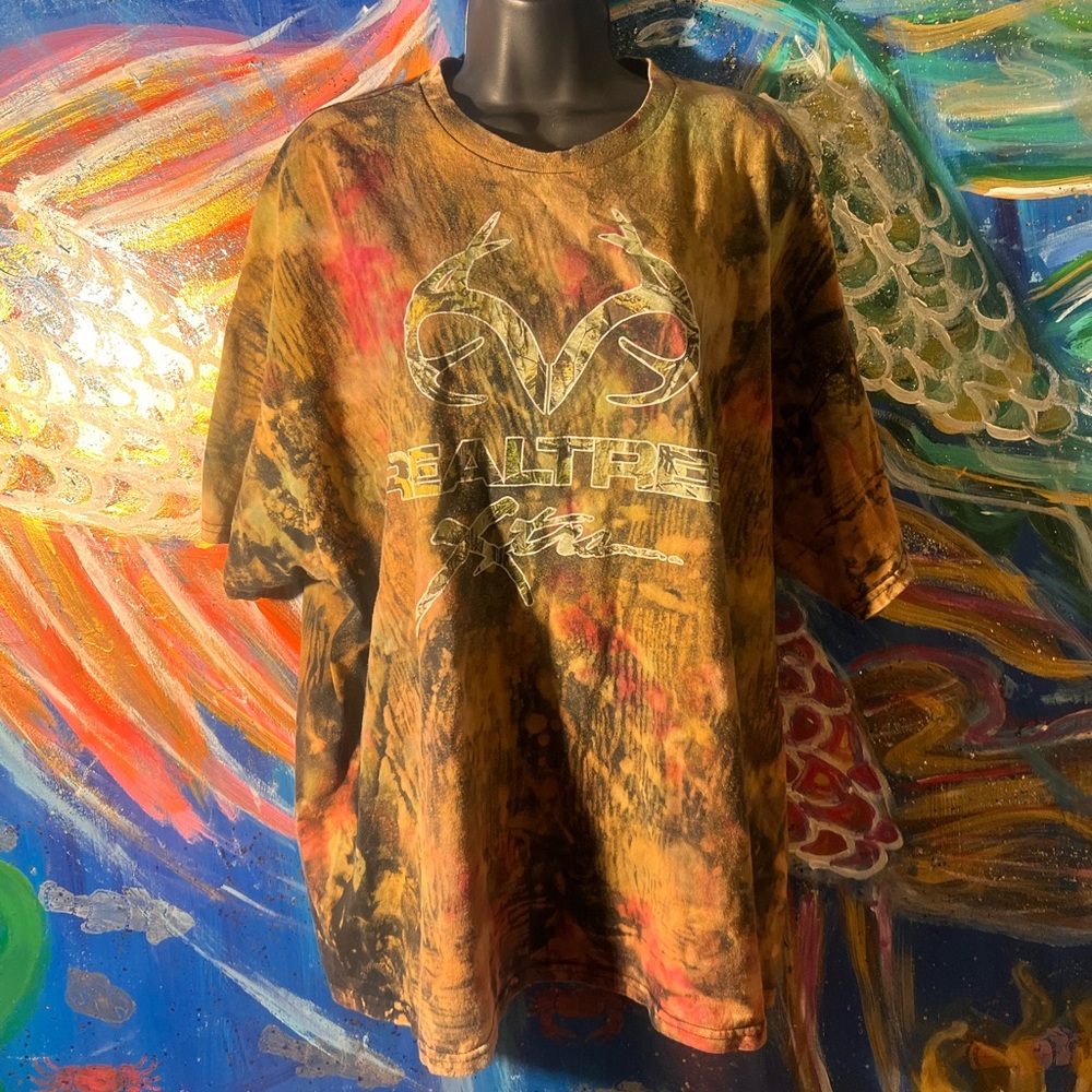 Hand Dyed/Upcycled Real Tree Oversized Tshirt